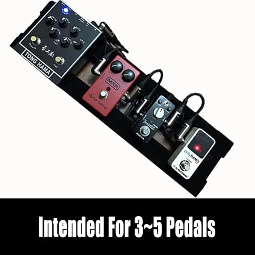 SOLUTEK 14/16-Inch Guitar Pedalboard Small : Hard-Anodized Aluminum, Light yet Ultra-Sturdy & Scratch-Resistant, Road-Ready Portable Board for 3-5 Pedals (16Inch_with_Daisy-Chained) - Image 4