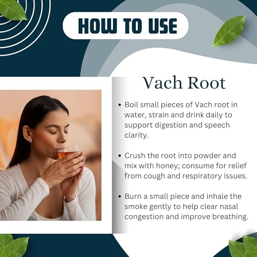 Brijbooti Vach 100 Gr - Vach ki Lakdi - Vach jadi buti - Vasambu - Gurbach - Vacha Root - Sweet Flag - Gudbach - Image 3