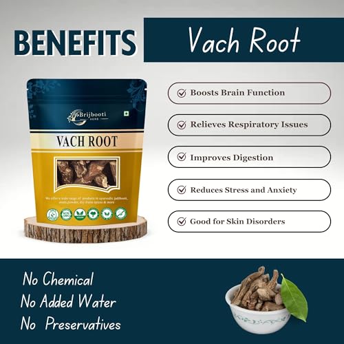 Brijbooti Vach 100 Gr - Vach ki Lakdi - Vach jadi buti - Vasambu - Gurbach - Vacha Root - Sweet Flag - Gudbach - Image 2