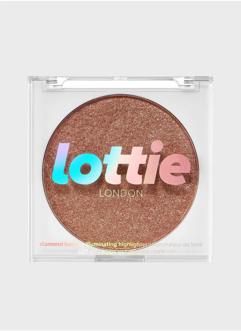 Lottie Diamond Bounce Highlighter - Rose Gold