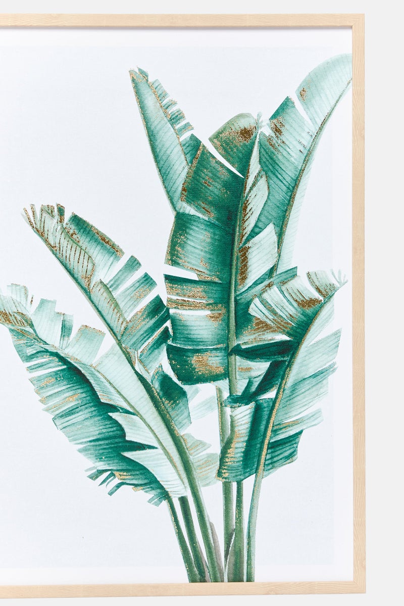 Nanette lepore Wall Art Painting Framed Canvas Whit Foil, Green  - Image 2