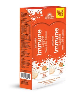 SUNSHINE N IMMUNE SUPPORT ORANGE EFFERV 20 TABS X2 VALUEPACK