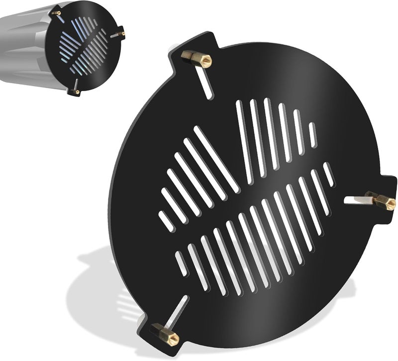 Astromania قناع باهتينوف للتركيز للتلسكوبات - FM80mm لقطر أنبوب خارجي (OD) من 85mm-120mm - يمكن تركيبه مع براغي نحاسية من الداخل أو الخارج للأنبوب السحب - Image 1