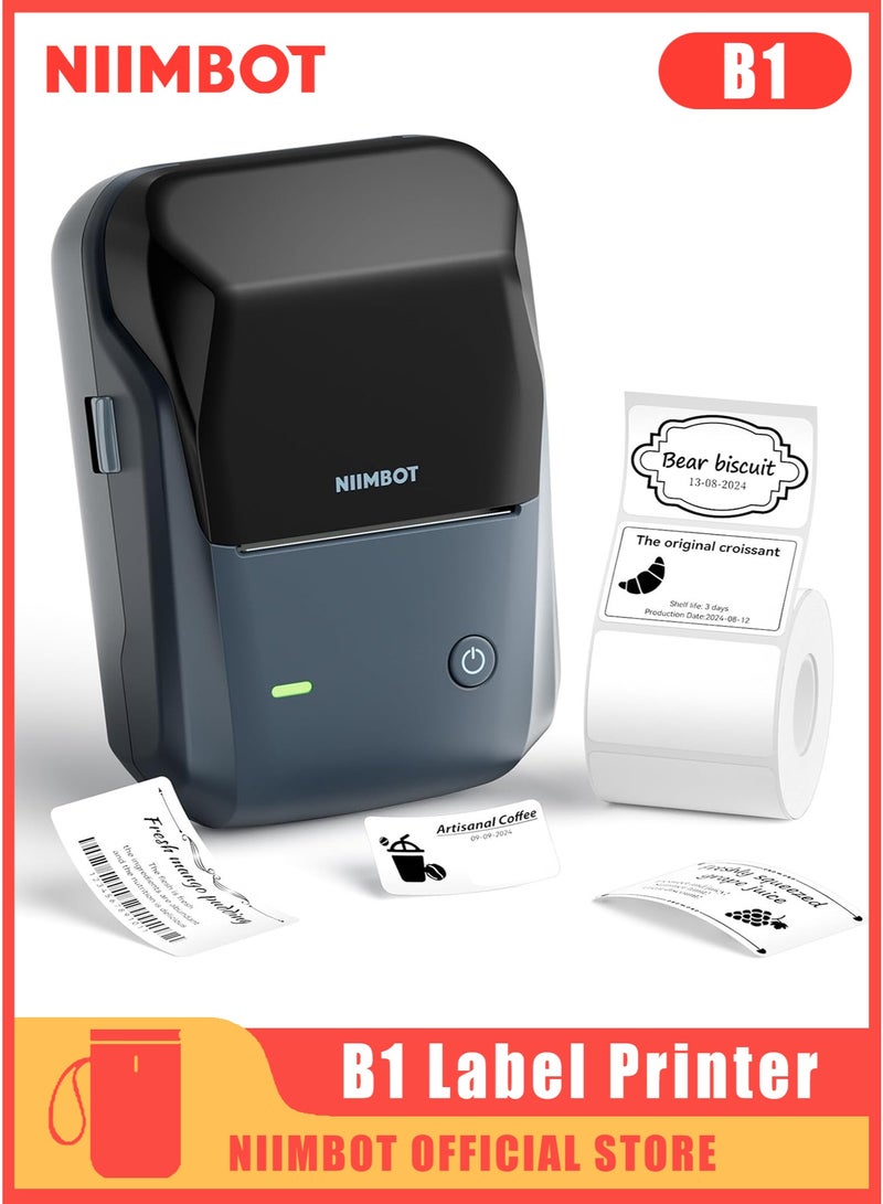 NIIMBOT B1 Bluetooth Portable Label Maker with Auto Identification - Image 1