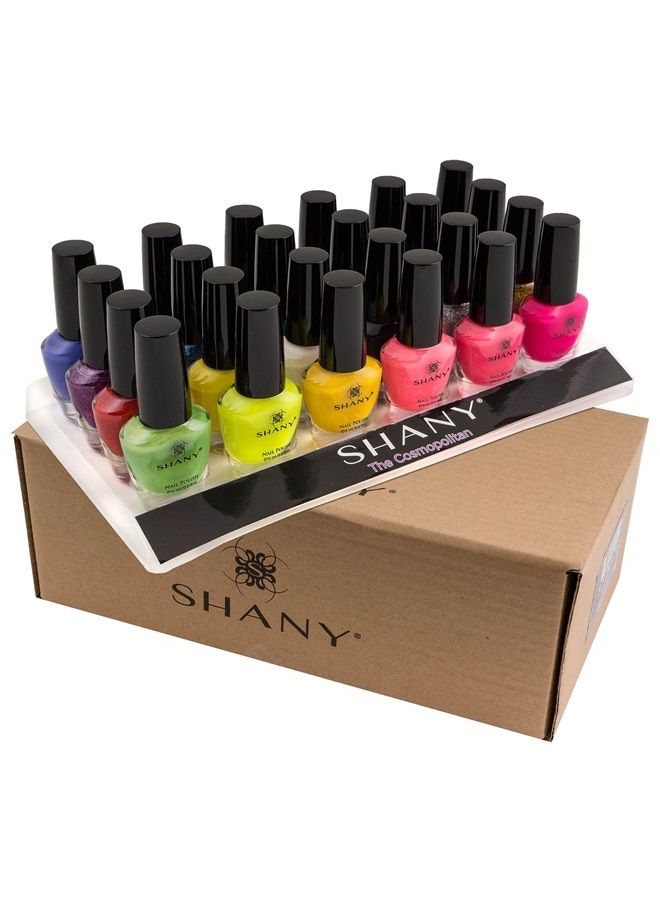 Shany Cosmopolitan Nail Polish set - Pack of 24 Colors - Premium Quality & Quick Dry - Image 2