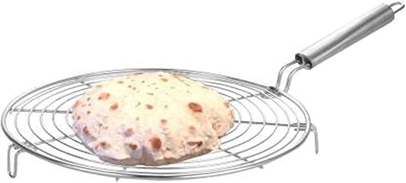 Entisia جهاز تحميص على شكل جاليبي، أداة مطبخ صغيرة مصنوعة من الأسلاك مزودة بمقبض، من الفولاذ المقاوم للصدأ، مثالية لتحميص الباباد، الروتي، والبانير في فرن التندور. (08) - Image 4