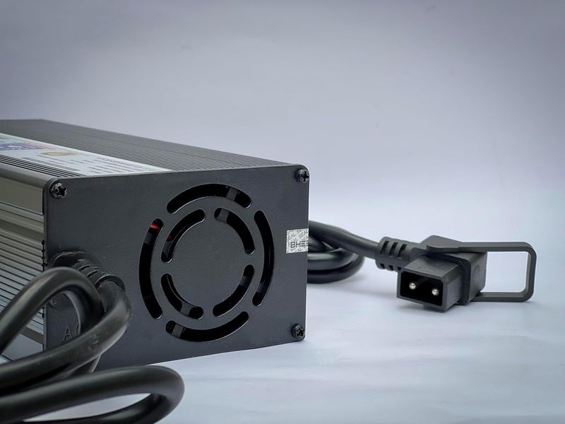 BHEEMTEK 72V 12A Fast Charger for Electric E-Bike, and Scooter, Compatible with Okinawa Praise Plus | Pro Scooter with 2 pin D Type Connector | Auto Cutt Off, 3 LED Indicator with 3 Meter Wire - Image 3