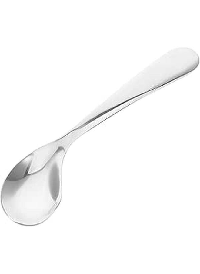 Ergonomic Angled Stainless Steel Training Spoon for Elderly Mobility Users - Image 1