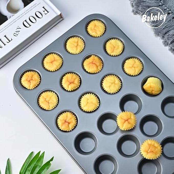 Muffin Cake Pan 24Cavity NonStick Cupcake Pan Bakeware For Oven Baking - Image 5