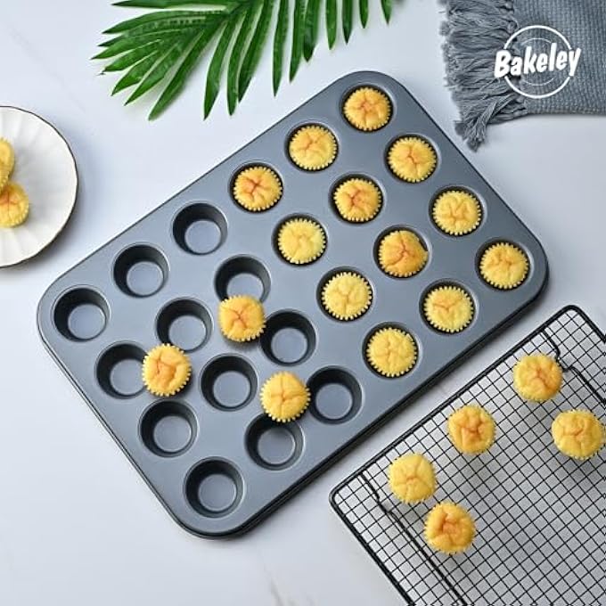 Muffin Cake Pan 24Cavity NonStick Cupcake Pan Bakeware For Oven Baking - Image 2