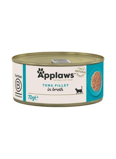 Applaws Natural Premium Wet Cat Food for Adult Cats, Tuna Fillet in Broth Pack of 24 x 70g Cans - pzsku/ZBE4CAD0FC3196E186094Z/45/_/1738306606/88bc4e3e-87bd-4327-9cd3-ac596408af84