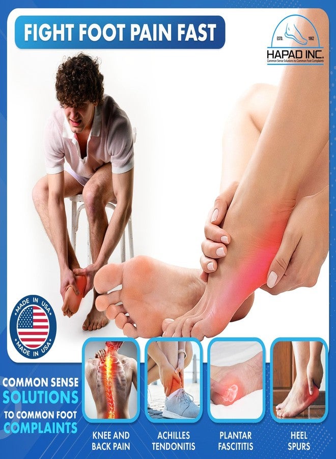 HAPAD Heel Lifts for Women & Men, 7/16" Height, 3" Width (Pack of 3) - Supportive, Breathable Shoe Heel Inserts, Pads - Shoe Lifts for Uneven Legs, Length Discrepancy, Achilles Tendonitis, Heel Pain - Image 2