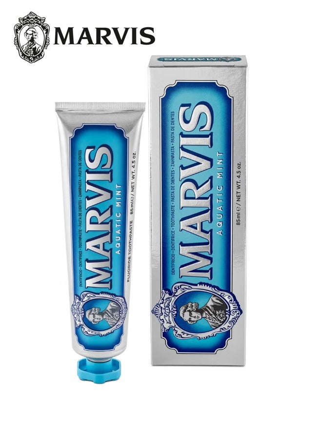مارفيس معجون أسنان بنكهة النعناع المائي 85 مل - معجون أسنان إيطالي فاخر بنكهة النعناع البحري المنعشة - Image 3