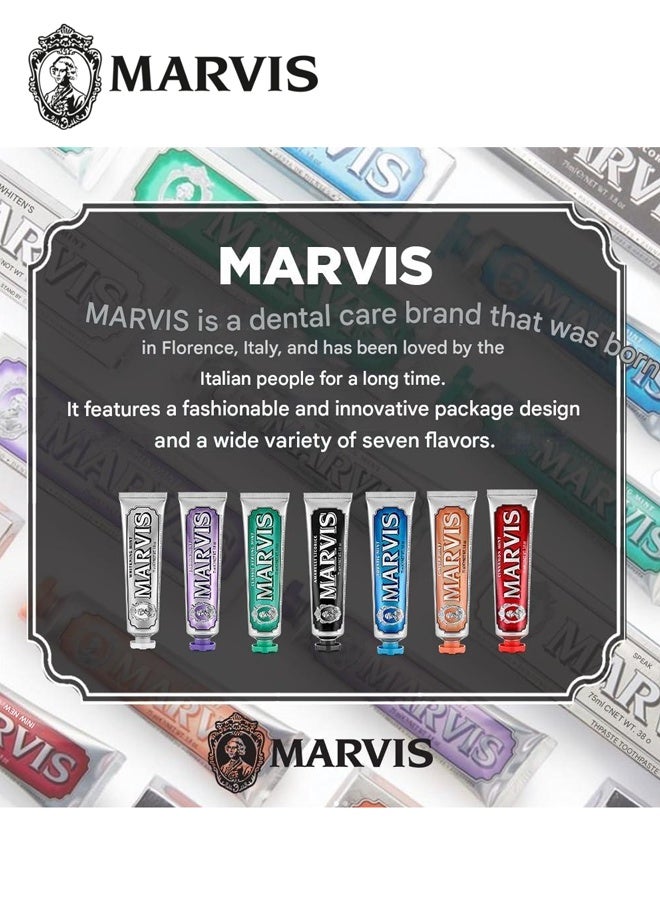 مارفيس معجون أسنان بنكهة النعناع المائي 85 مل - معجون أسنان إيطالي فاخر بنكهة النعناع البحري المنعشة - Image 4