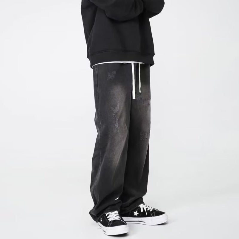 Unisex Casual Daily Denim Jeans - Image 1