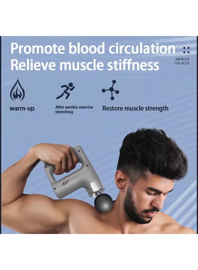 Portable Muscle Massage Gun - 5 Variable Speeds - For Muscle Pain Relief & Blood Circulation Stimulation - Image 3