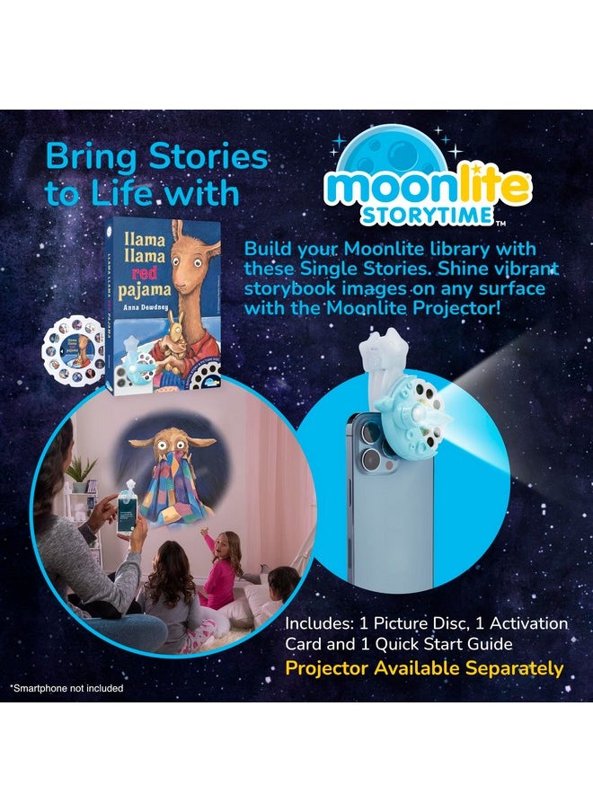 Moonlite - Storytime Llama Llama Red Pajama Storybook Reel, A Magical Way To Read Together, Digital Story For Projector, Fun Sound Effects, Toddler Early Learning Gift For Kids Ages 12 Months And Up - Image 1