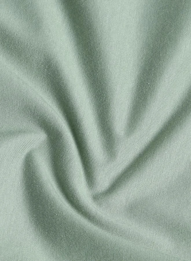 Cult Women Olive Oversized Graphic T-Shirt