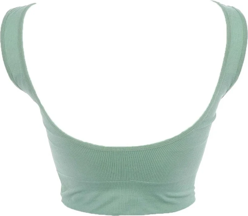 Form Angel 5704 Women's Thick Strap Crop with Ribbed Pad