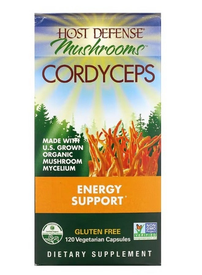 Fungi Perfecti Mushrooms Cordyceps 120 Vegetarian Capsules - Image 1