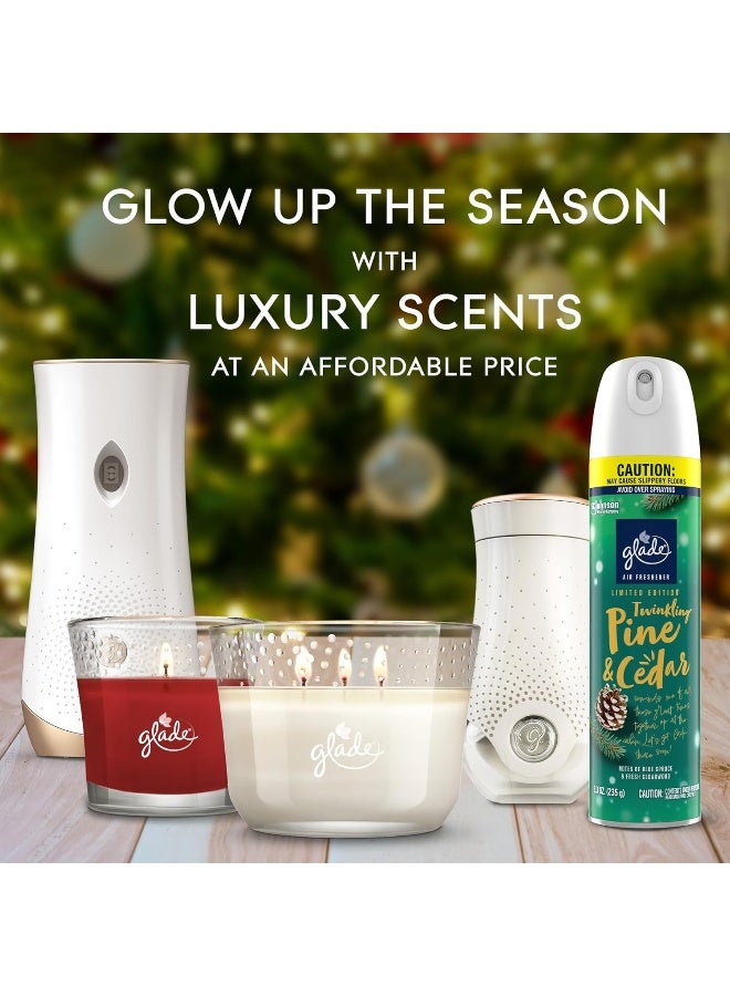 Glade Candle Jar, Air Freshener, Twinkling Pine And Cedar, 3.4 Oz  - Image 5
