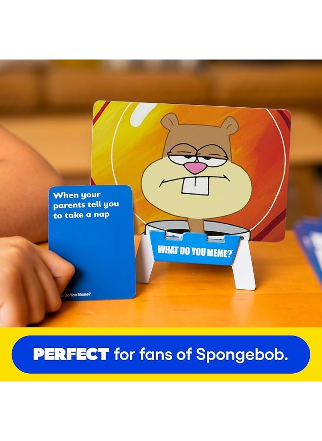 WHAT DO YOU MEME? - WHAT DO YOU MEME Spongebob Squarepants Expansion Pack  Family Card Games for Kids and Adults - Image 1
