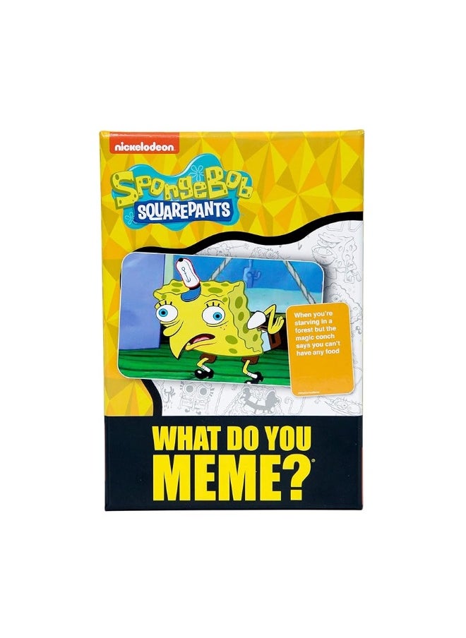 WHAT DO YOU MEME? - WHAT DO YOU MEME Spongebob Squarepants Expansion Pack  Family Card Games for Kids and Adults - Image 1