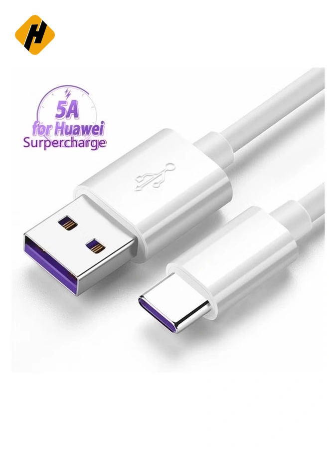 هوها كابل USB C 5A شحن سريع كابل USB Type C Charger (2 Pack) متوافق مع Huawei P20 Lite Mate 20 Pro P20 Samsung S10 Plus S9 S8 Note 9 LG G5 G6 XIAOMI MI A2 MI 9 ETC - Image 2