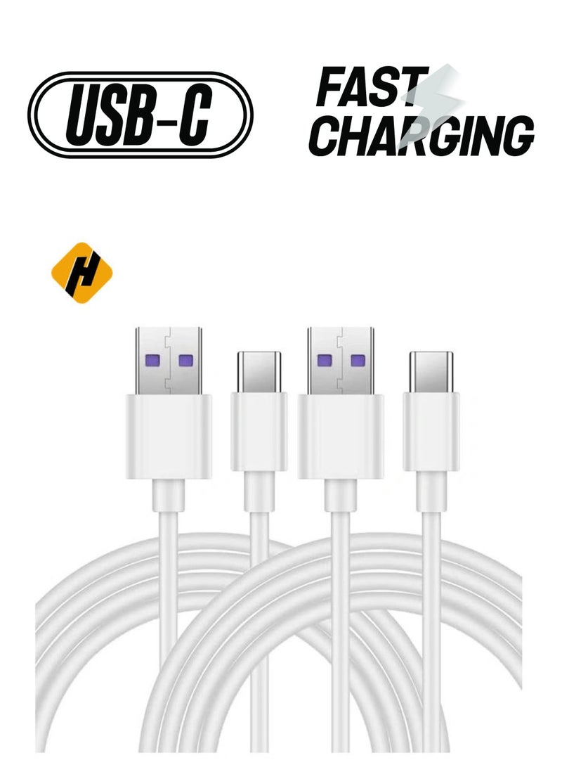 هوها كابل USB C 5A شحن سريع كابل USB Type C Charger (2 Pack) متوافق مع Huawei P20 Lite Mate 20 Pro P20 Samsung S10 Plus S9 S8 Note 9 LG G5 G6 XIAOMI MI A2 MI 9 ETC - Image 1