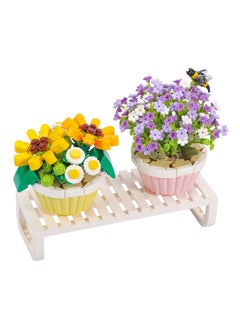 KASTWAVE Mini Sunflower Bonsai Tree Building Block Set Cute Pot Plant Toys Kit Love Romantic Gifts Creative Home Decor for Girlfriends Women Adults  - Image 1