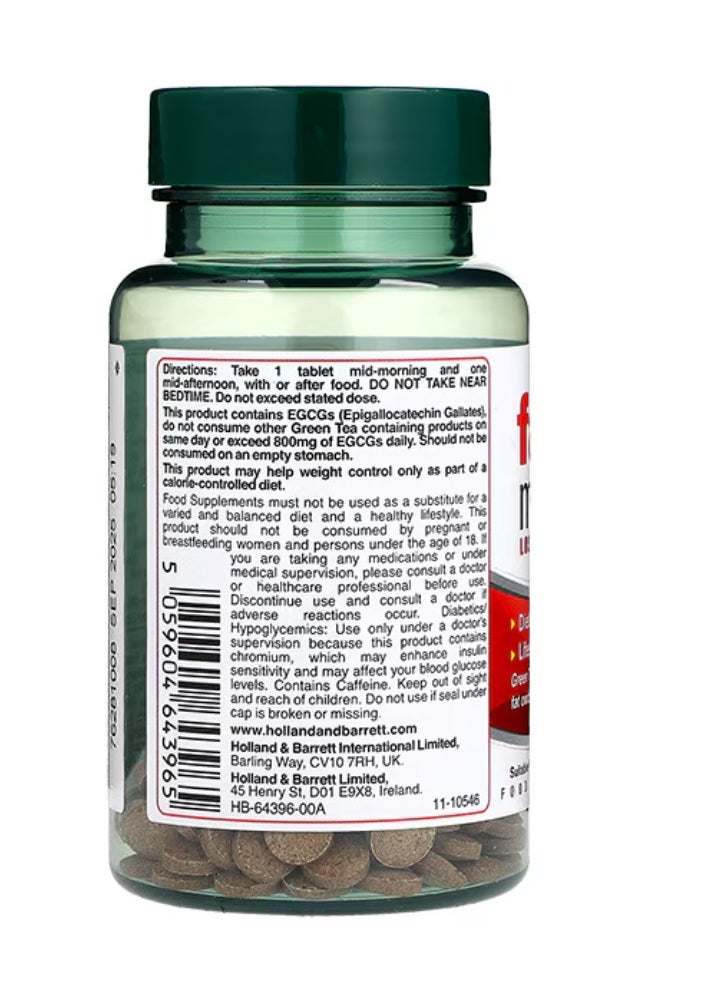 Holland & Barrett - Fat Metaboliser 120 Tablets - Image 1