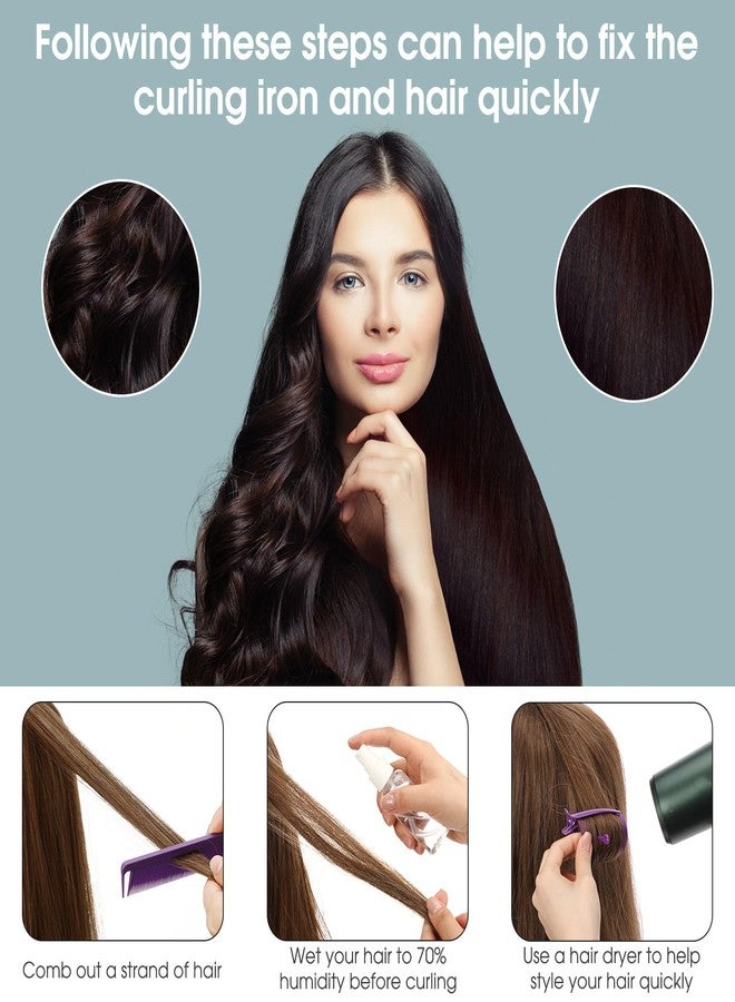 WILLBOND 141 Pcs Hair Rollers Set Include Plastic Hair Rollers with Pins and Clips(Purple) - Image 5