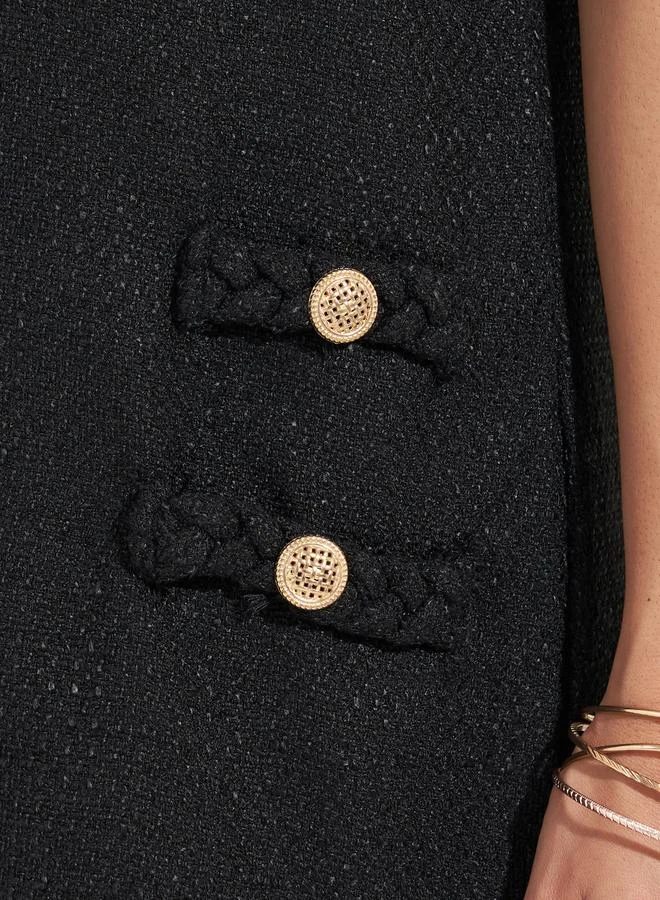 Styli Textured Mini Dress