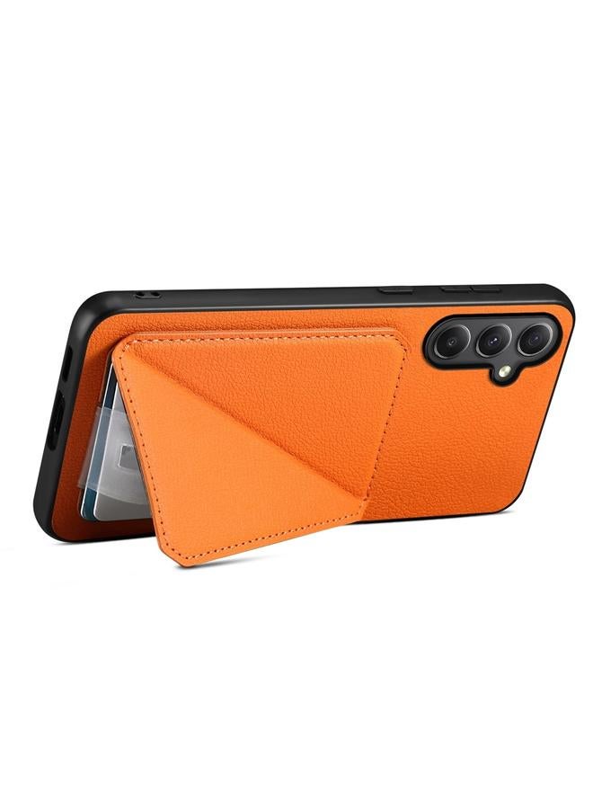 اس-توب جراب لهاتف Samsung Galaxy A35 5G D04 من جلد العجل مع حامل بطاقة مزدوج - Image 4