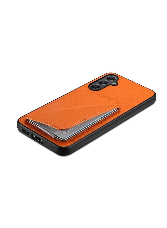 اس-توب جراب لهاتف Samsung Galaxy A35 5G D04 من جلد العجل مع حامل بطاقة مزدوج - Image 5