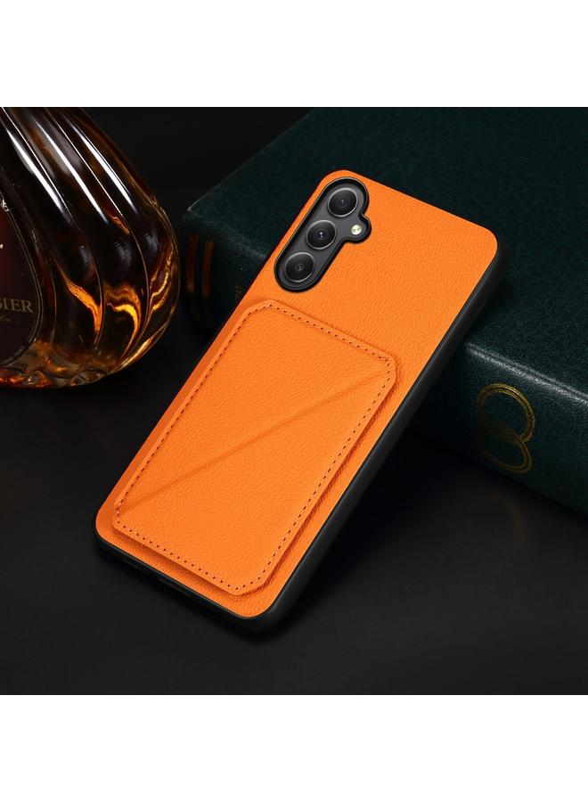 اس-توب جراب لهاتف Samsung Galaxy A35 5G D04 من جلد العجل مع حامل بطاقة مزدوج - Image 2