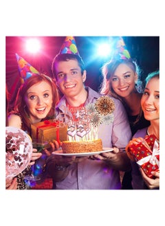 Generic 17 قطعة من أعلى كعكة عيد الميلاد السعيد، أعلى الكعكة من الأكريليك، أعلى الكعكة من الأكريليك، مراوح ورقية لعيد الميلاد السعيد، مستلزمات كعكة عيد الميلاد  - Image 4