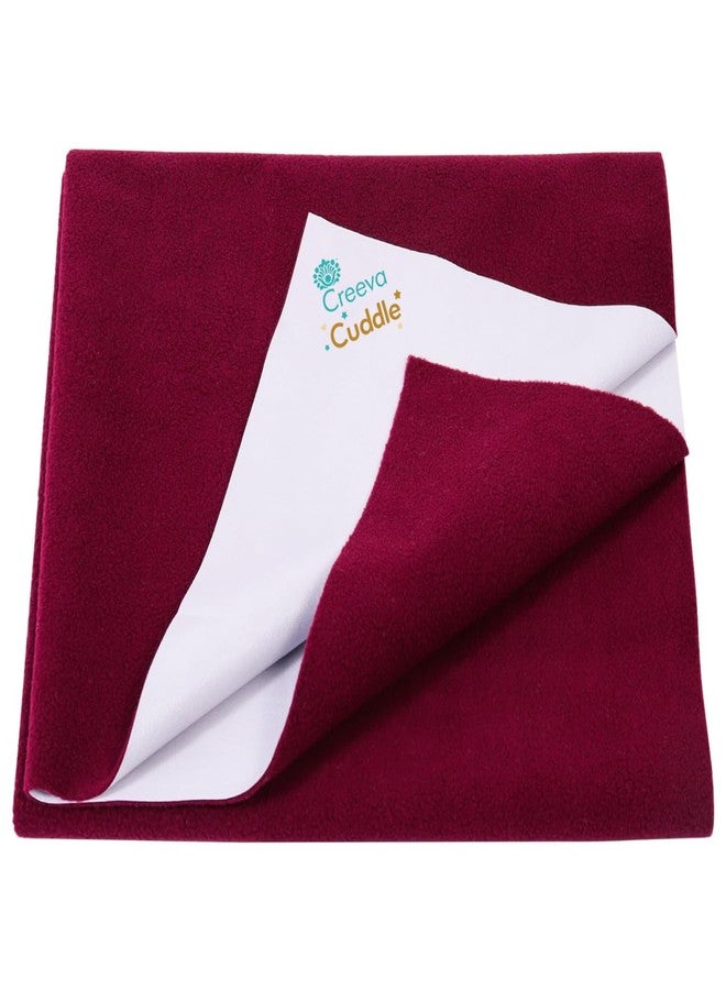 Creeva Cuddle Baby Dry Sheet – Waterproof Bed Protector, Quick Dry & Reusable (70 cm x 50 cm, Wine) - Image 1