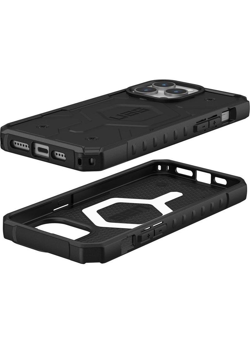 Urban Armor Gear - غطاء حماية UAG Pathfinder MagSafe لهاتف iPhone 15 Pro Max [تم اختباره من ارتفاع 18 قدمًا] - أسود - Image 1