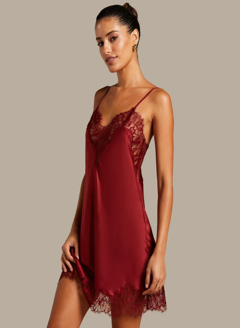 hunkemoller Lace Detail Strappy Nightie