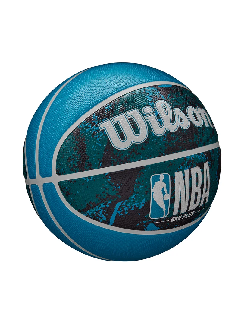 Wilson NBA Drv Plus Vibe Outdoor Basketball - Size 7 for +12 years old and Adults - Black/Blue