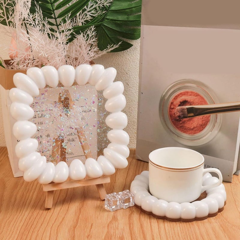FirstTry Bubble Coaster Mould I Silicone Irregular Pebbles Epoxy Resin Deep Casting Tray I for DIY Homemade Ornament Art Crafts Jewellery Storage Ring Trinket Container Cup Mat Home Table Décor (Oval) - Image 4