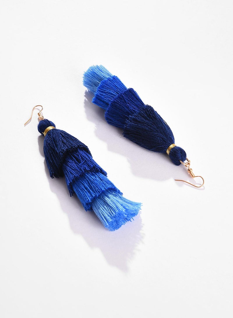 SOHI Block Tassel Artificial Drop Earring Jewellery - Image 2