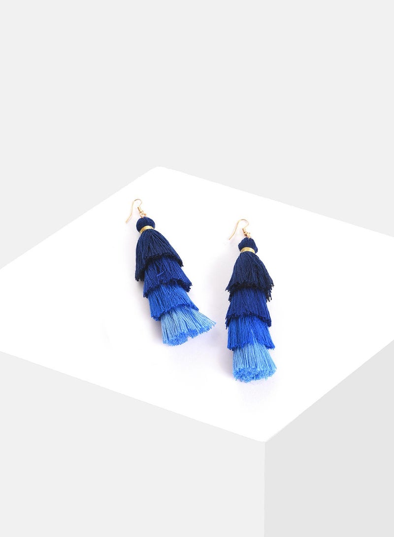 SOHI Block Tassel Artificial Drop Earring Jewellery - Image 1