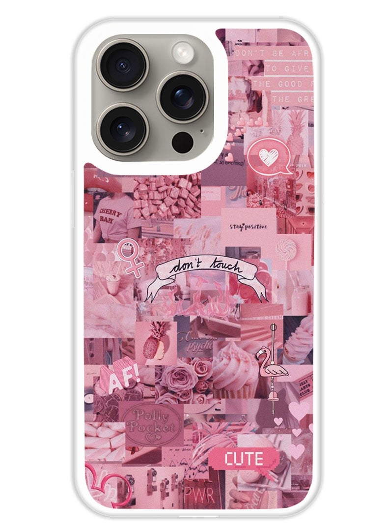 Theodor Protective Case Cover For APPLE IPHONE 15 Pro Max Dont Touch (White Bumper) - Image 1