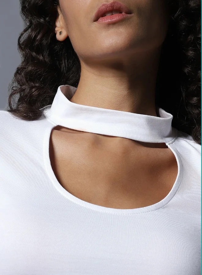 HIGH STAR Women White Tops