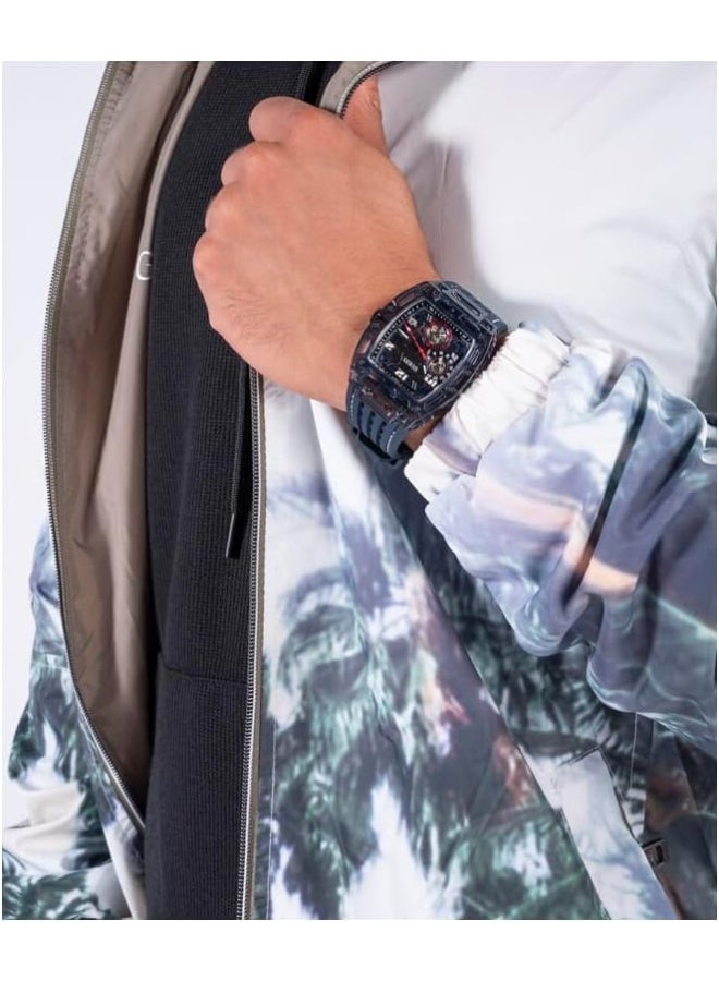 GUESS US Navy Exposed Dial Multifunction Watch - Image 4