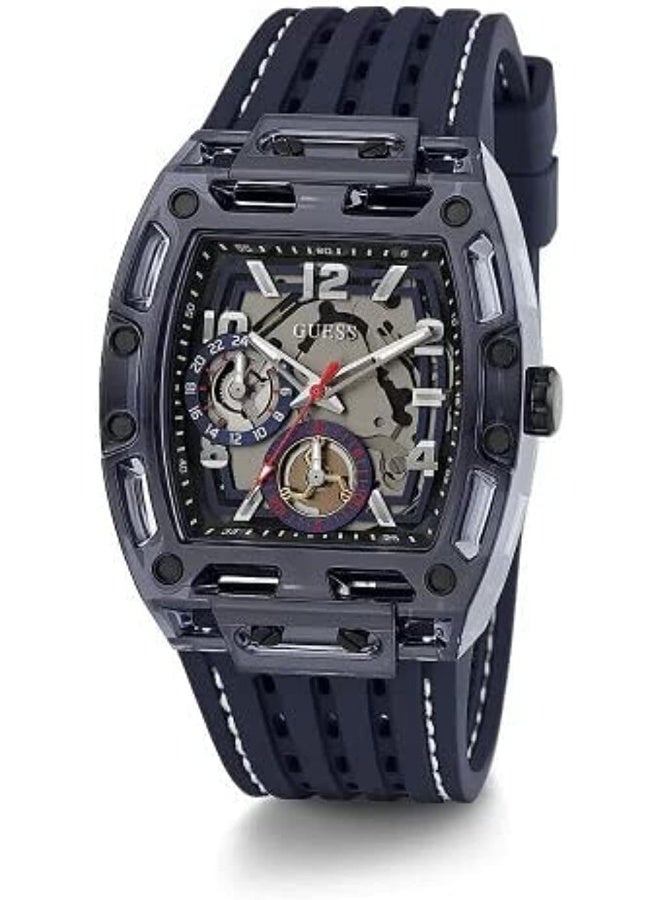 GUESS US Navy Exposed Dial Multifunction Watch - Image 1