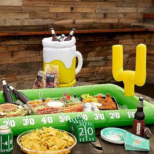 True Zoo TrueZoo Football Field Inflatable Cooler for Parties, Drink Cooler, Party Supplies, Pool Party Decorations, 52"x 28", Set of 1 - Image 4