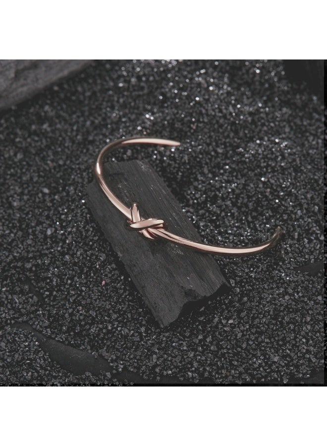 زنك سوار نسائي من زينك باللون روز جولد من الستانلس ستيل | ZFBG008RG - Image 3